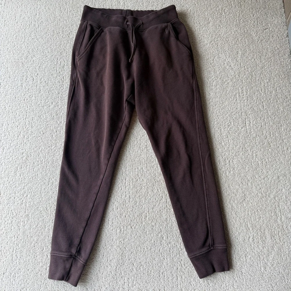 All Saints Raven Joggers Mens M Brown Slim Tapered Organic Cotton Sweatpants